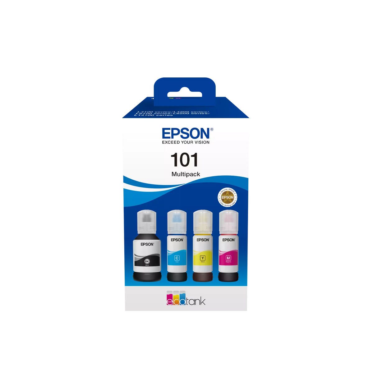 EPSON 101 EcoTank Multicolored ink bottle (Pack of 4)