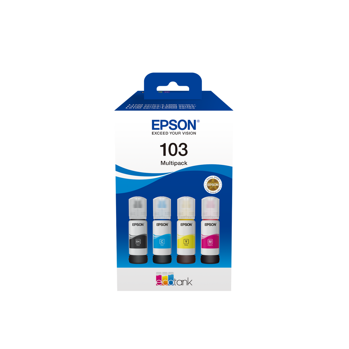 EPSON 103 EcoTank Multicolored ink bottle (Pack of 4)