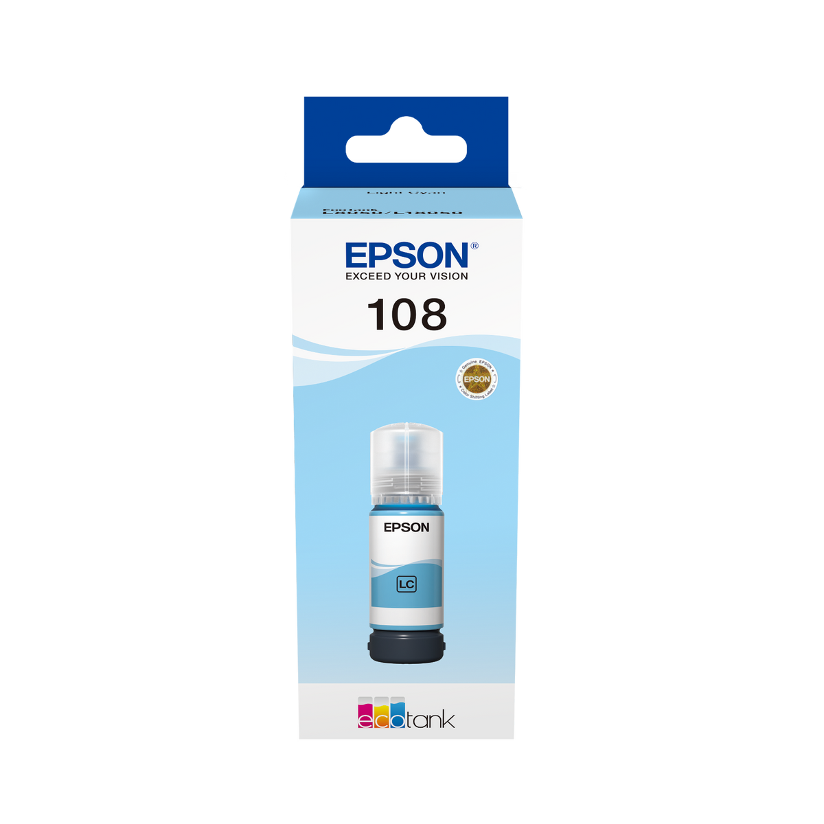 EPSON 108 EcoTank Light Cyan Ink Bottle - EP-C13T09C54A
