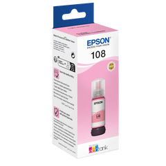EPSON 108 EcoTank Light Magenta Ink Bottle - EP-C13T09C64A