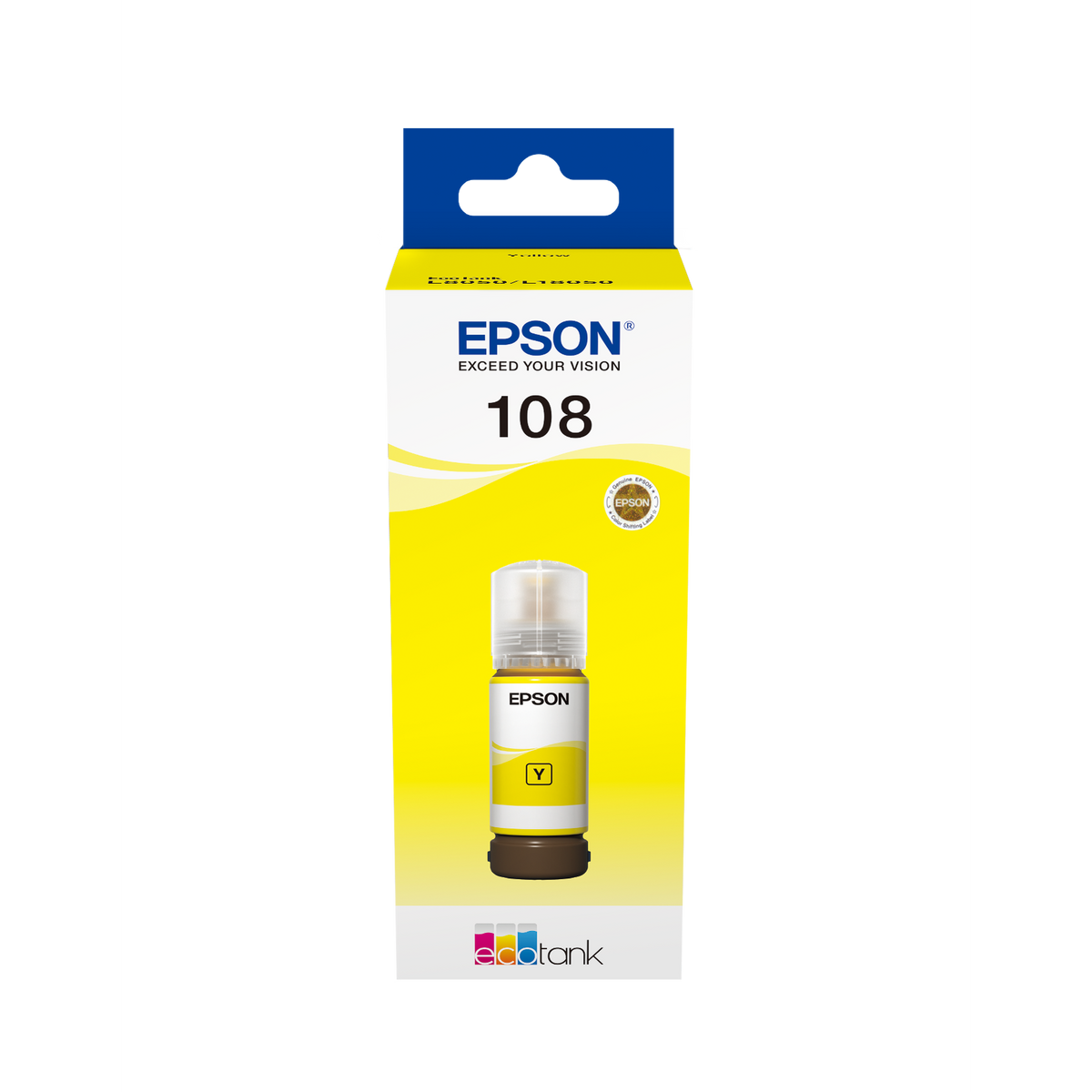 EPSON 108 EcoTank Yellow Ink Bottle - EP-C13T09C44A