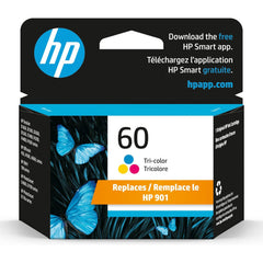 HP 60 Tri-color Original Ink Cartridge, CC643WN