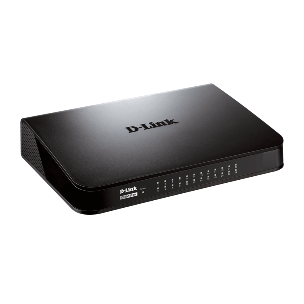 D-LINK 24-Port 10/100 Mbps Unmanaged Desktop Switch DES-1024A
