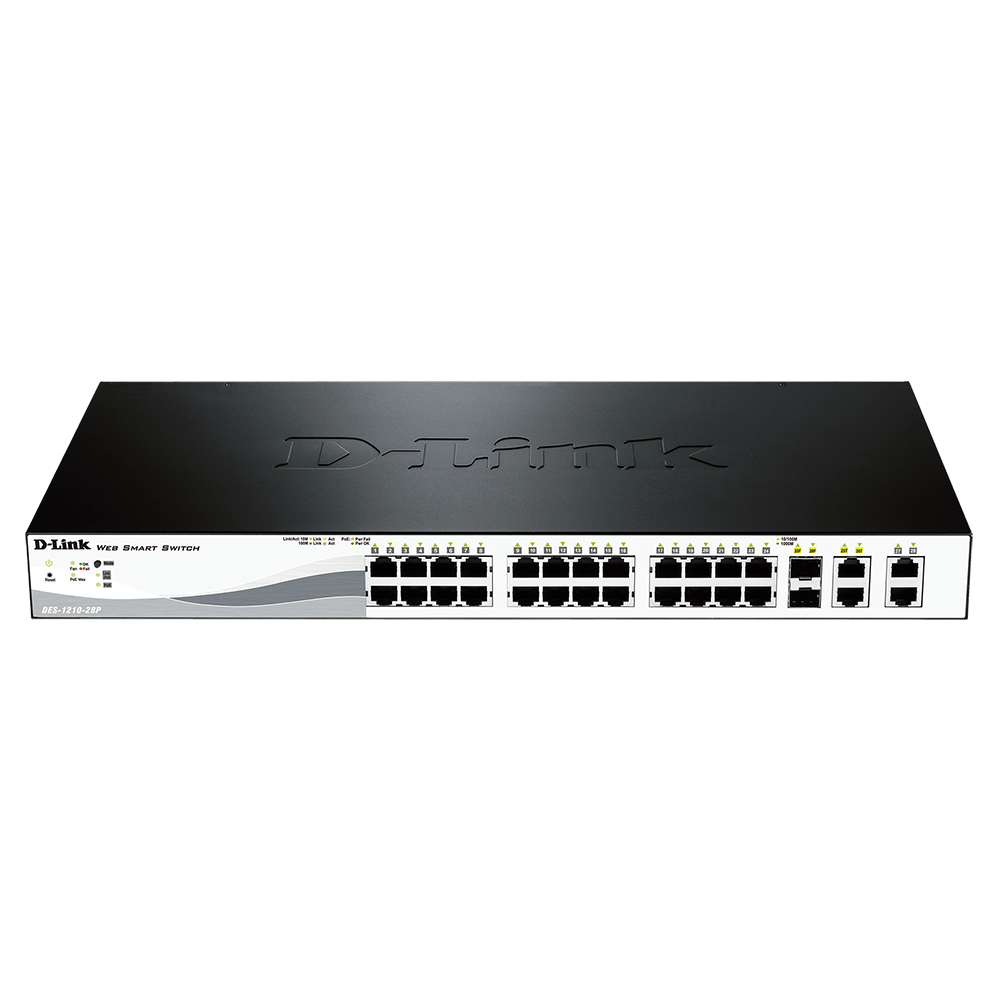 D-Link 24 Port Fast Ethernet WebSmart Switch DES-1210-28