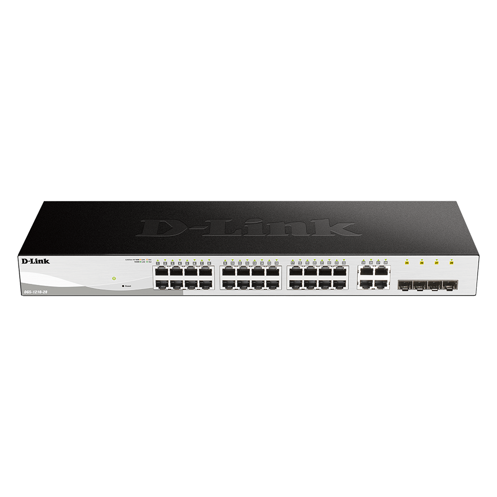 D-Link Systems 28-Port Gigabit Web Smart Switch DGS-1210-28
