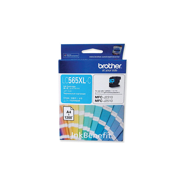 BROTHER High Yield Ink cartridge Cyan  1,200 pages LC565XL-CY