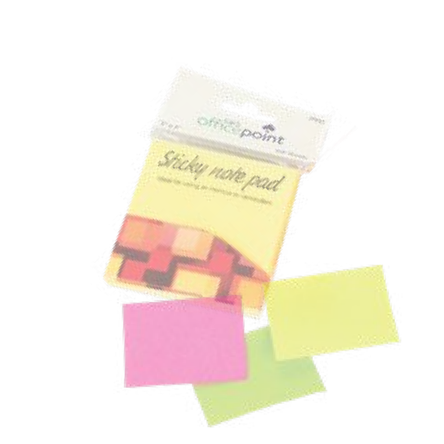 OFFICEPOINT STICKY NOTES FLUORESCENT
