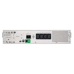 APC Smart-UPS C, Line Interactive, 1500VA, Rackmount 2U, 230V, 4x IEC C13 outlets, USB and Serial communication, AVR, Graphic LCD SMC1500I-2U